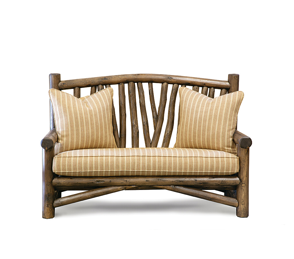 Ilana Bench 1538-O Coffee on Cedar finish La Lune Collection rustic furniture