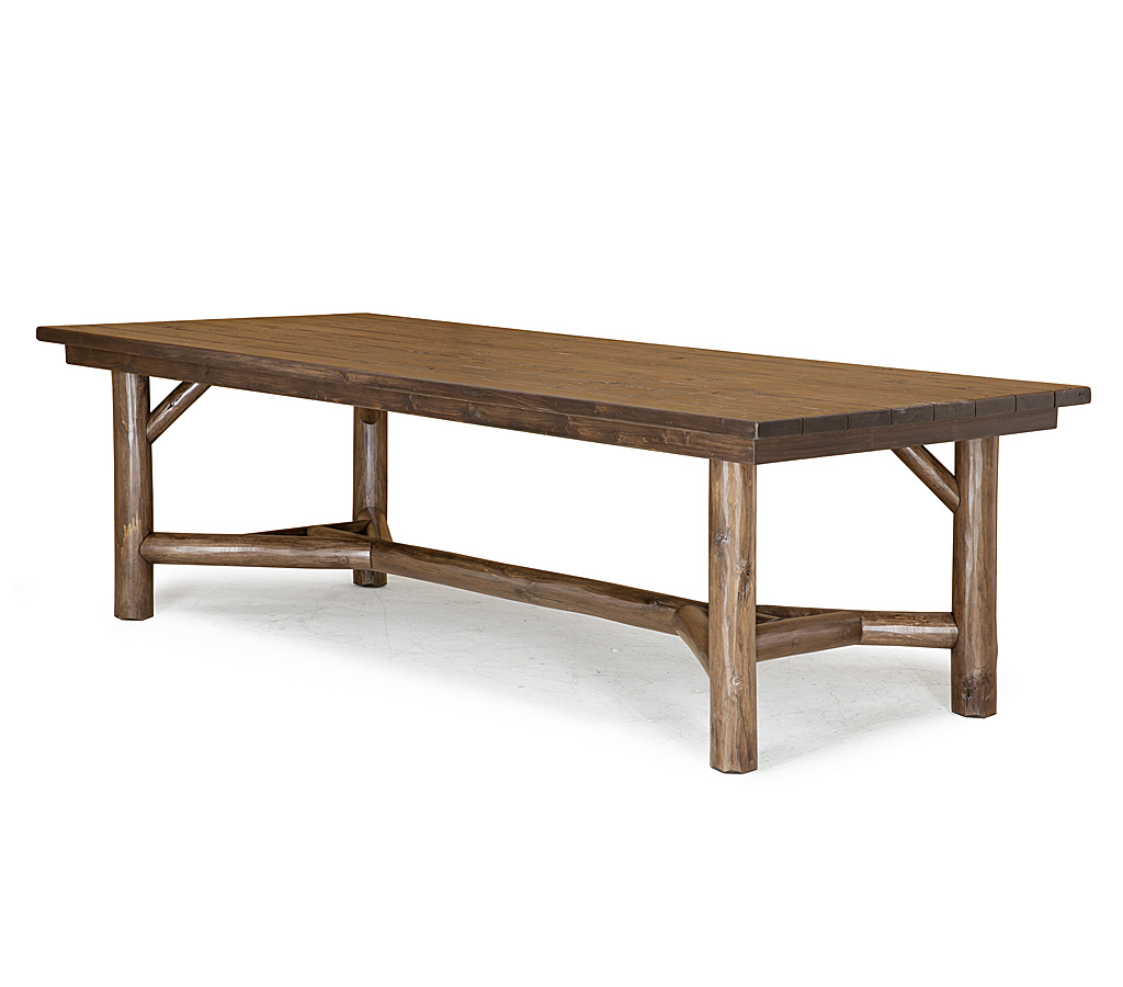 Kent Dining Table 3086-U Kahlua finish with Medium Cedar Top La Lune Collection rustic furniture
