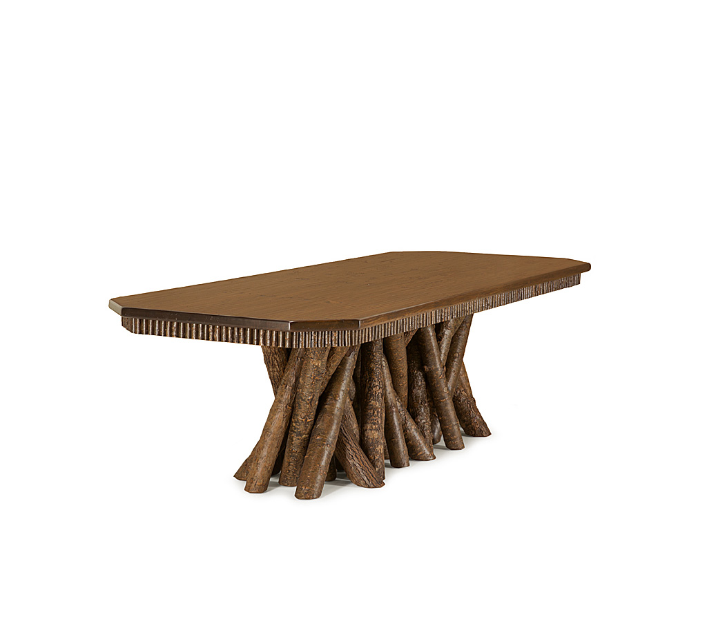 Marlow Dining Table 3482-I Natural finish with Medium Pine Top La Lune Collection rustic furniture