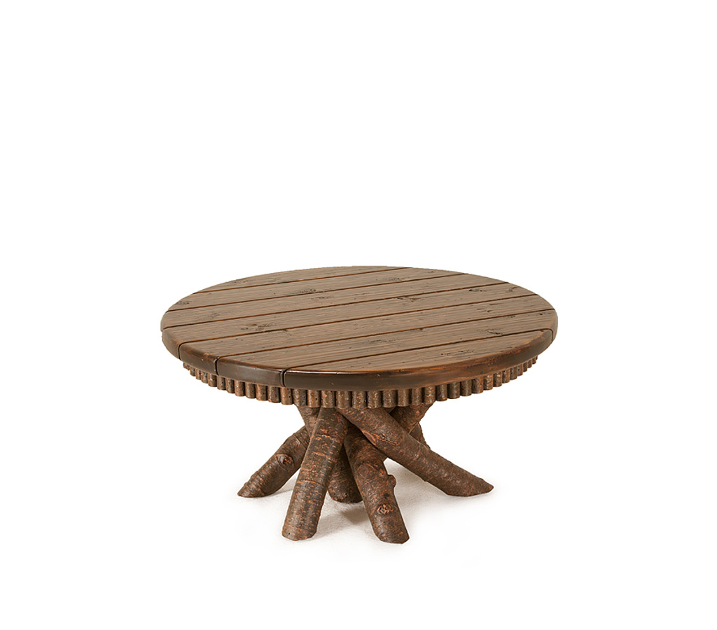Mika Coffee Table 3417-U Natural finish with Medium Cedar Top La Lune Collection rustic furniture