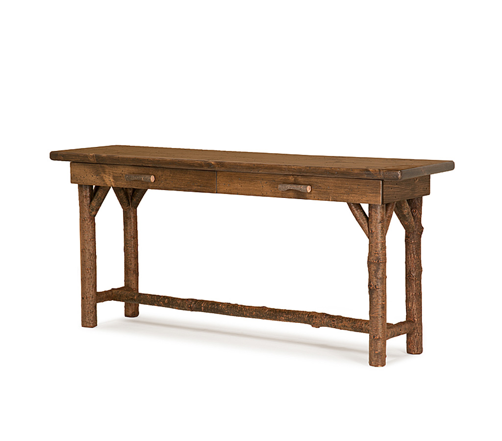 Oren Console Table 3194 Natural finish with Medium Pine Top La Lune Collection rustic furniture