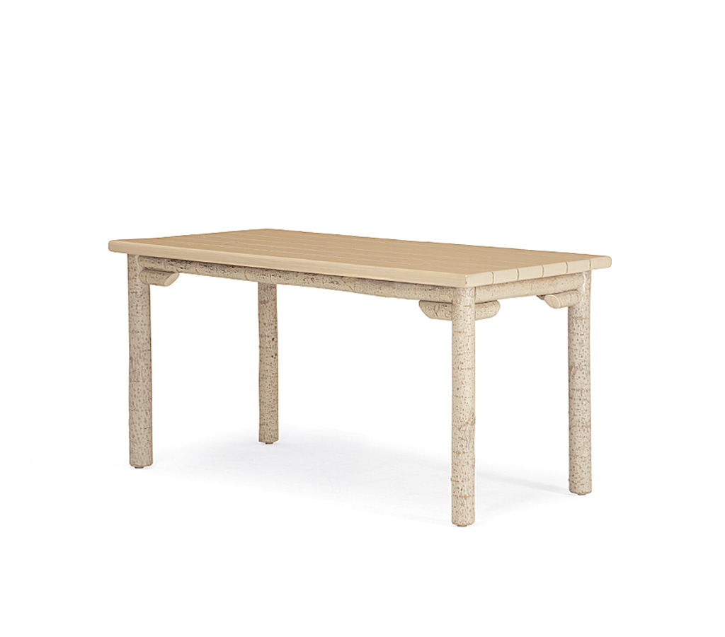 Rurina Dining Table 3191-U Taupe finish with Custom Taupe Cedar Top La Lune Collection rustic furniture
