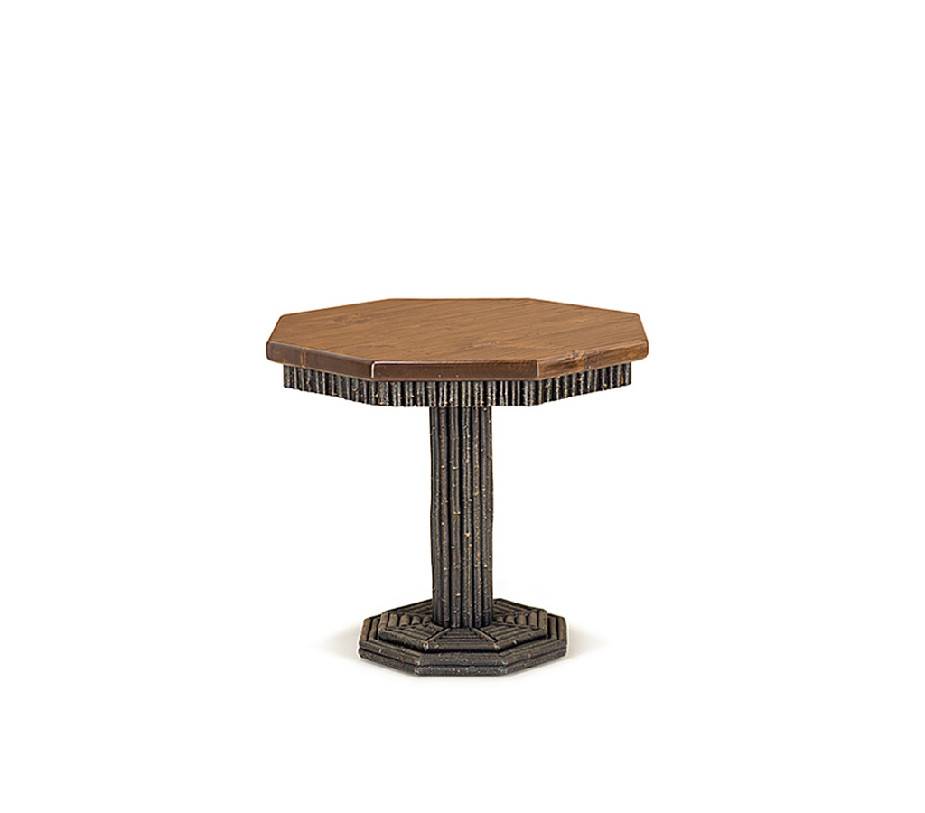 Seth Table 3332 Ebony finish with Medium Pine Top La Lune Collection rustic furniture