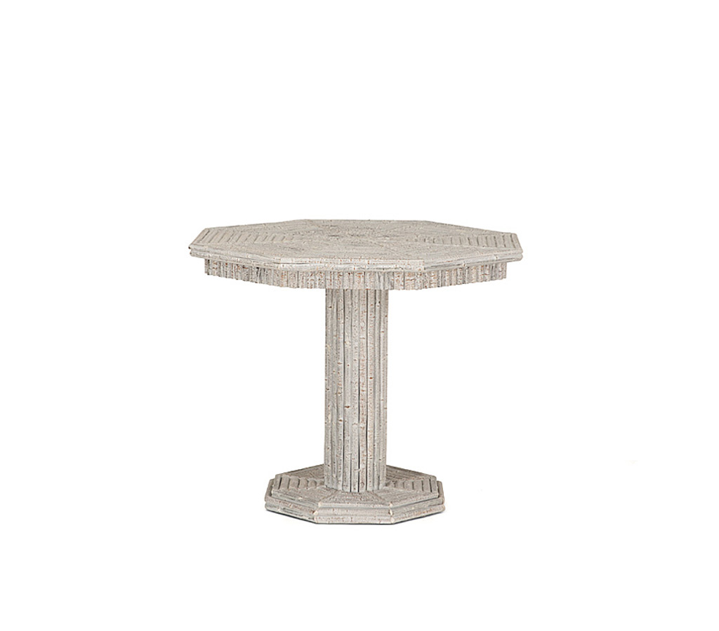 Seth Table 3334 Whitewash finish La Lune Collection rustic furniture
