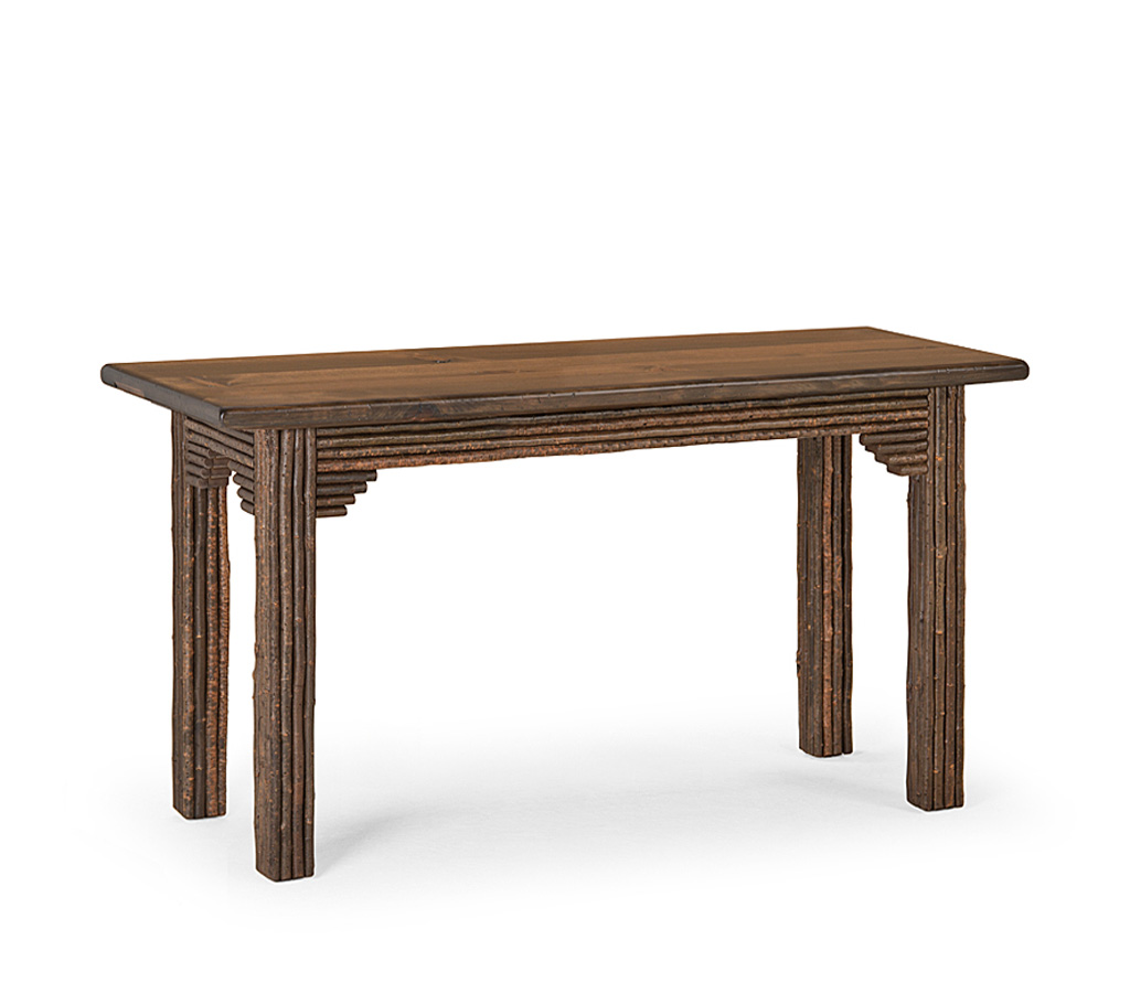 Sylvie Console Table 3300 Natural finish with Medium Pine Top La Lune Collection rustic furniture