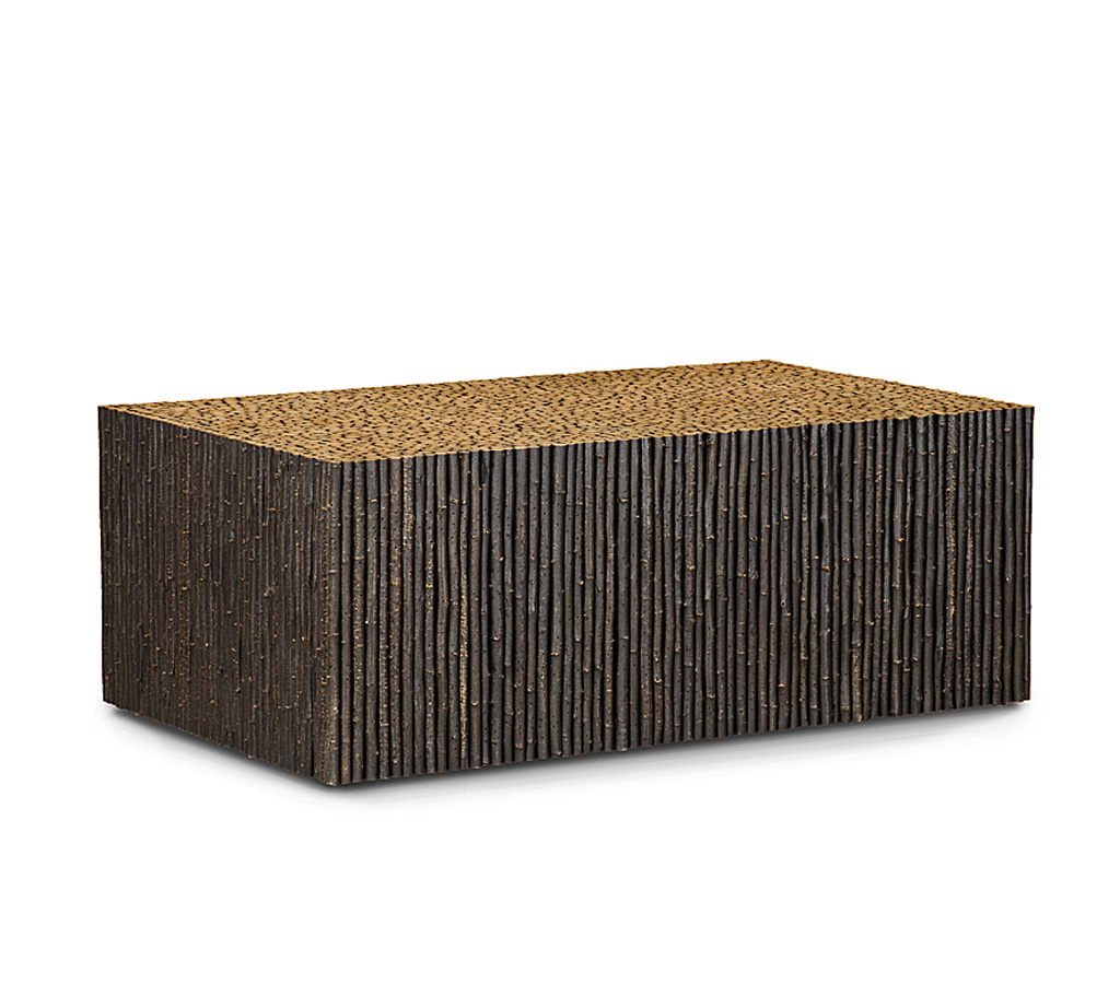 Verna Coffee Table 3588 Ebony finish La Lune Collection rustic furniture