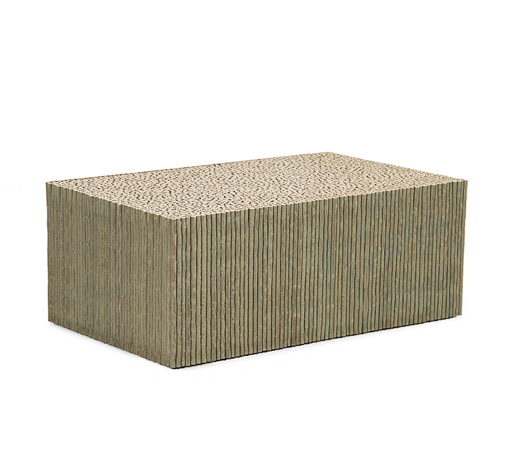 Verna Coffee Table 3588 Sage finish La Lune Collection rustic furniture
