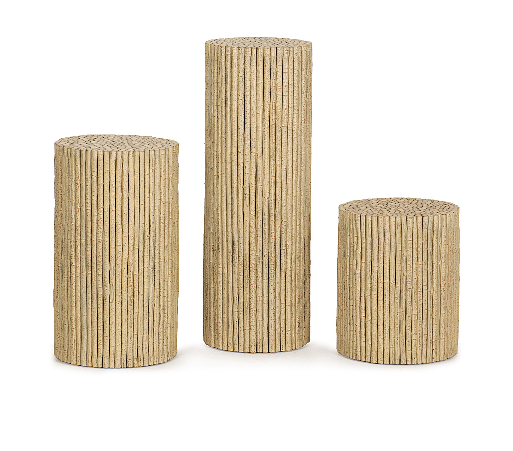 Viola Pedestal Table 3550, 3556, 3558 Desert finish La Lune Collection rustic furniture