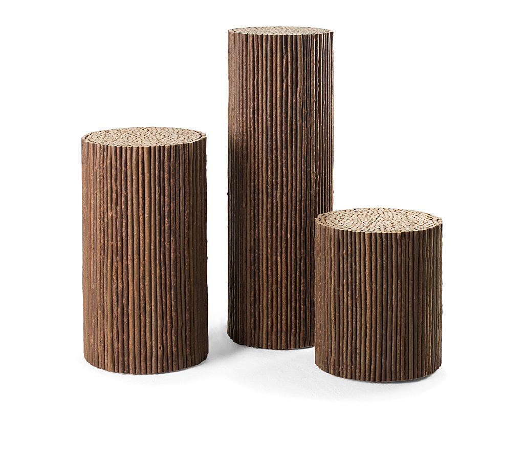 Viola Pedestal Table 3550, 3556, 3558 Natural finish La Lune Collection rustic furniture