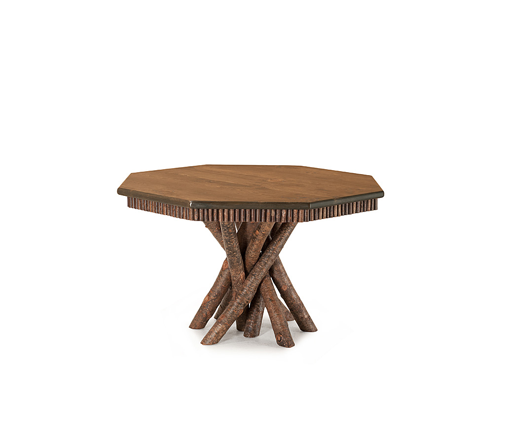 Zeke Dining Table 3104-I Natural finish with Medium Pine Top La Lune Collection rustic furniture