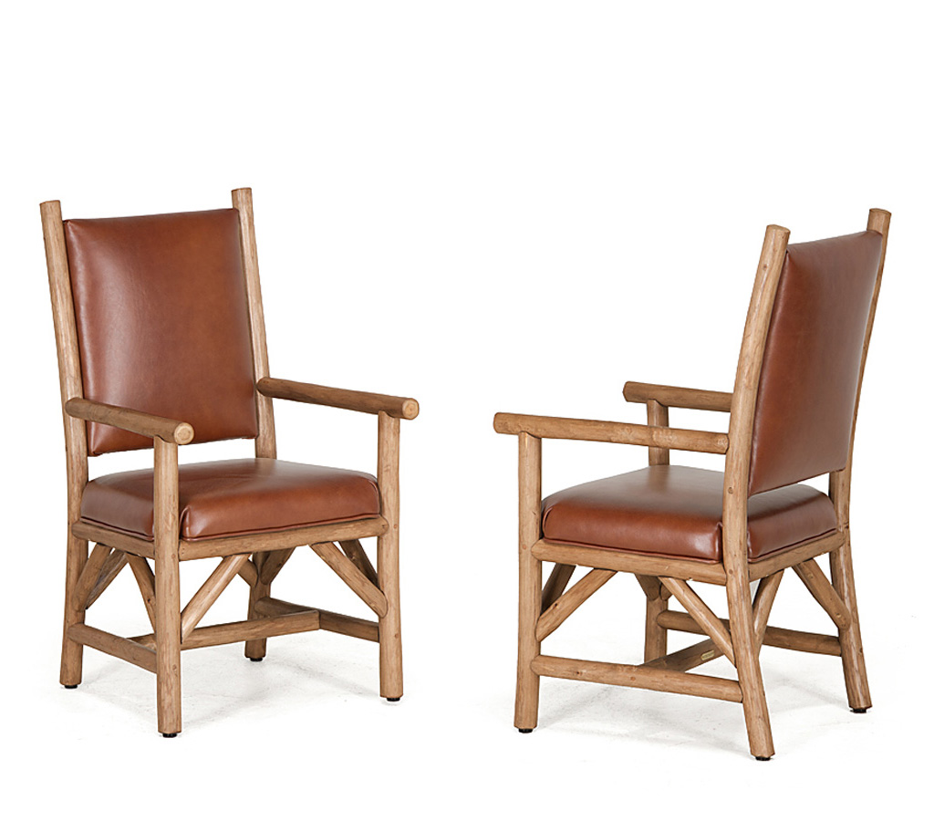 Iris Armchair 1166 Pecan finish La Lune Collection rustic furniture