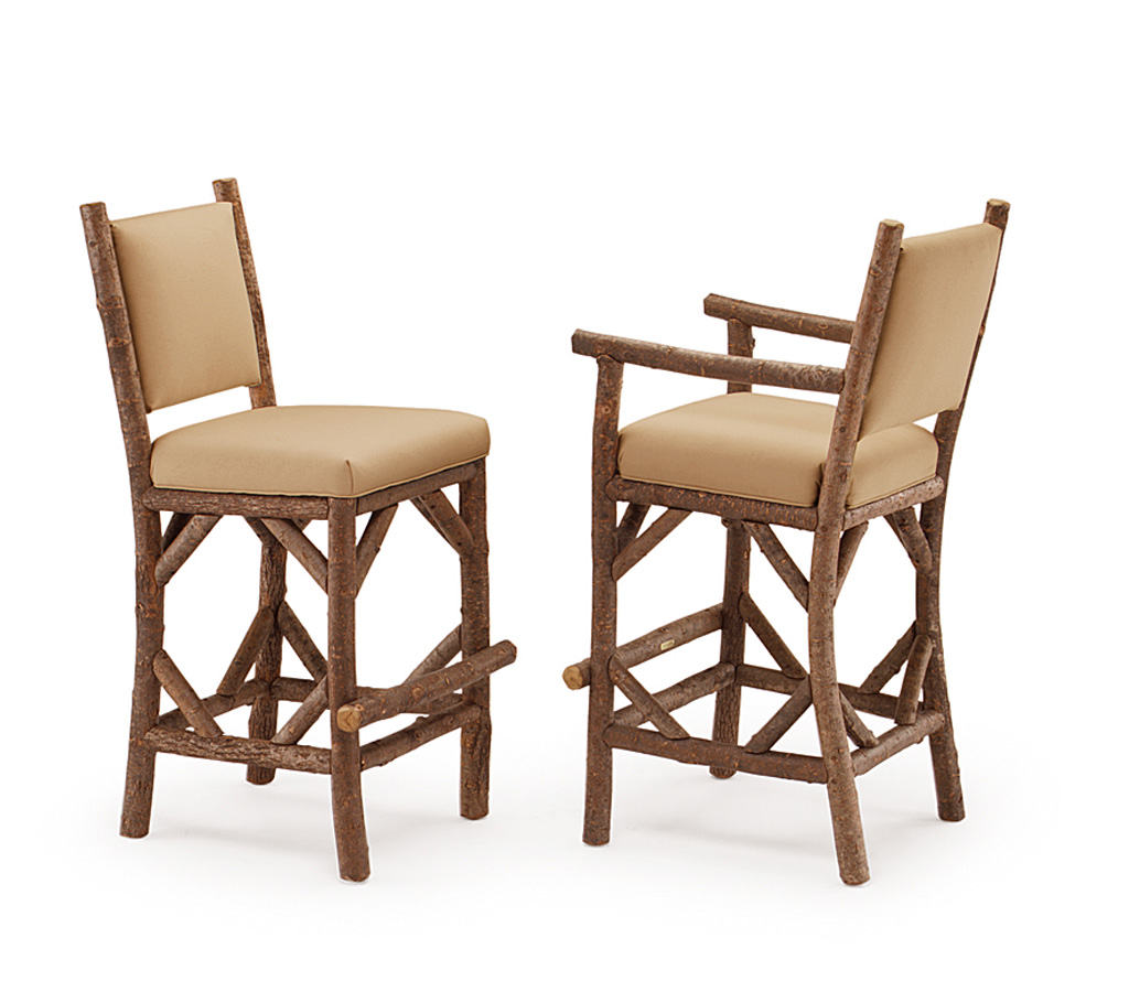Iris Barstool 1130, 1132 Natural finish La Lune Collection rustic furniture