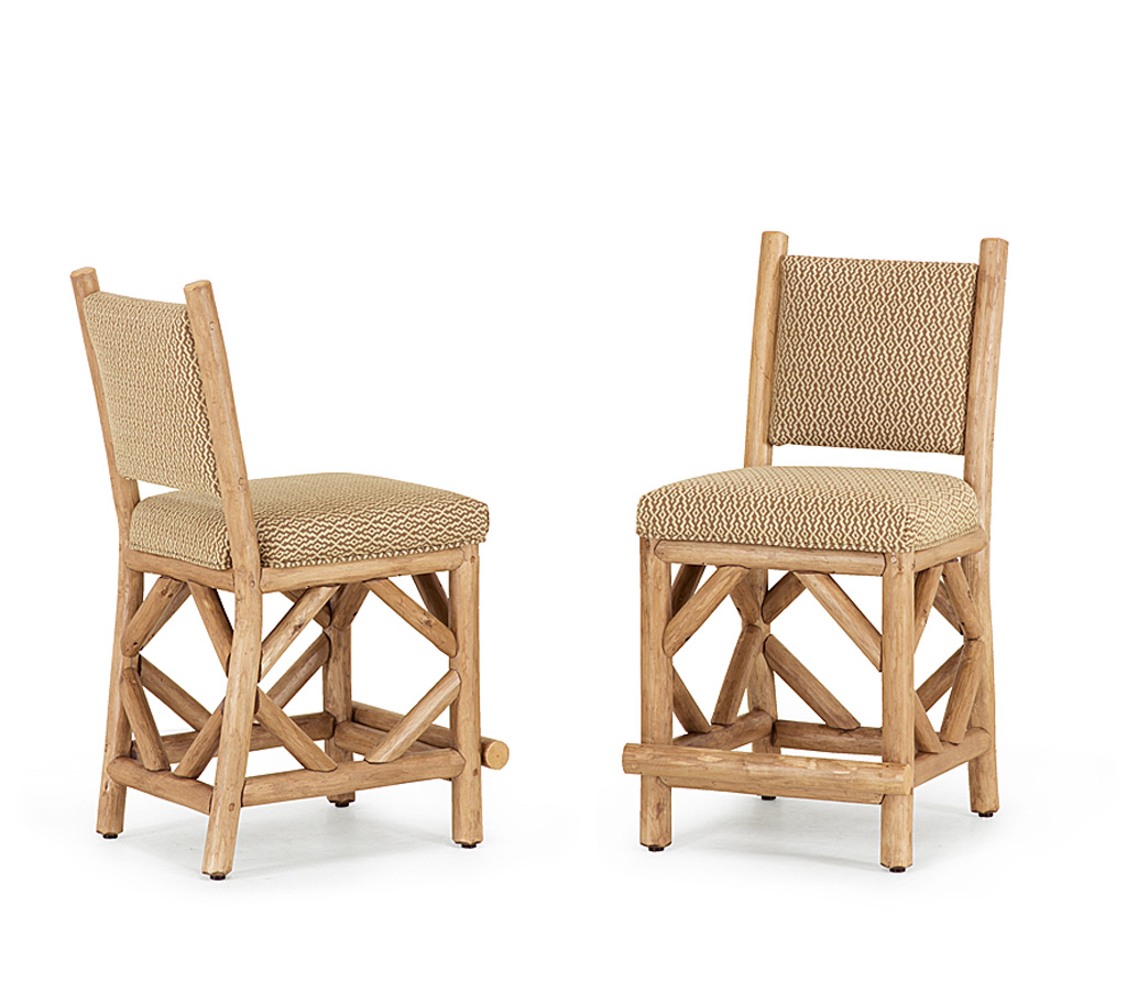 Iris Counter Stool 1126 Pecan finish La Lune Collection rustic furniture