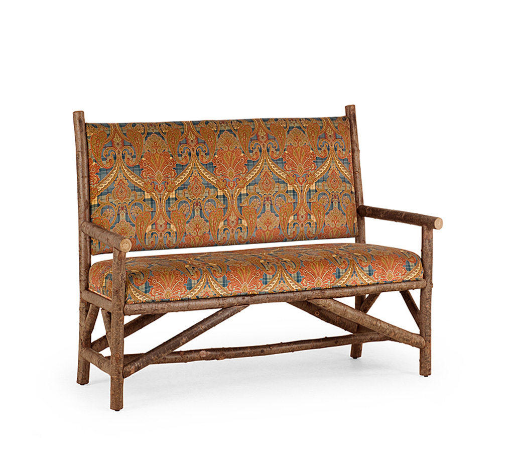 Iris Settee 1158 Natural finish La Lune Collection rustic furniture