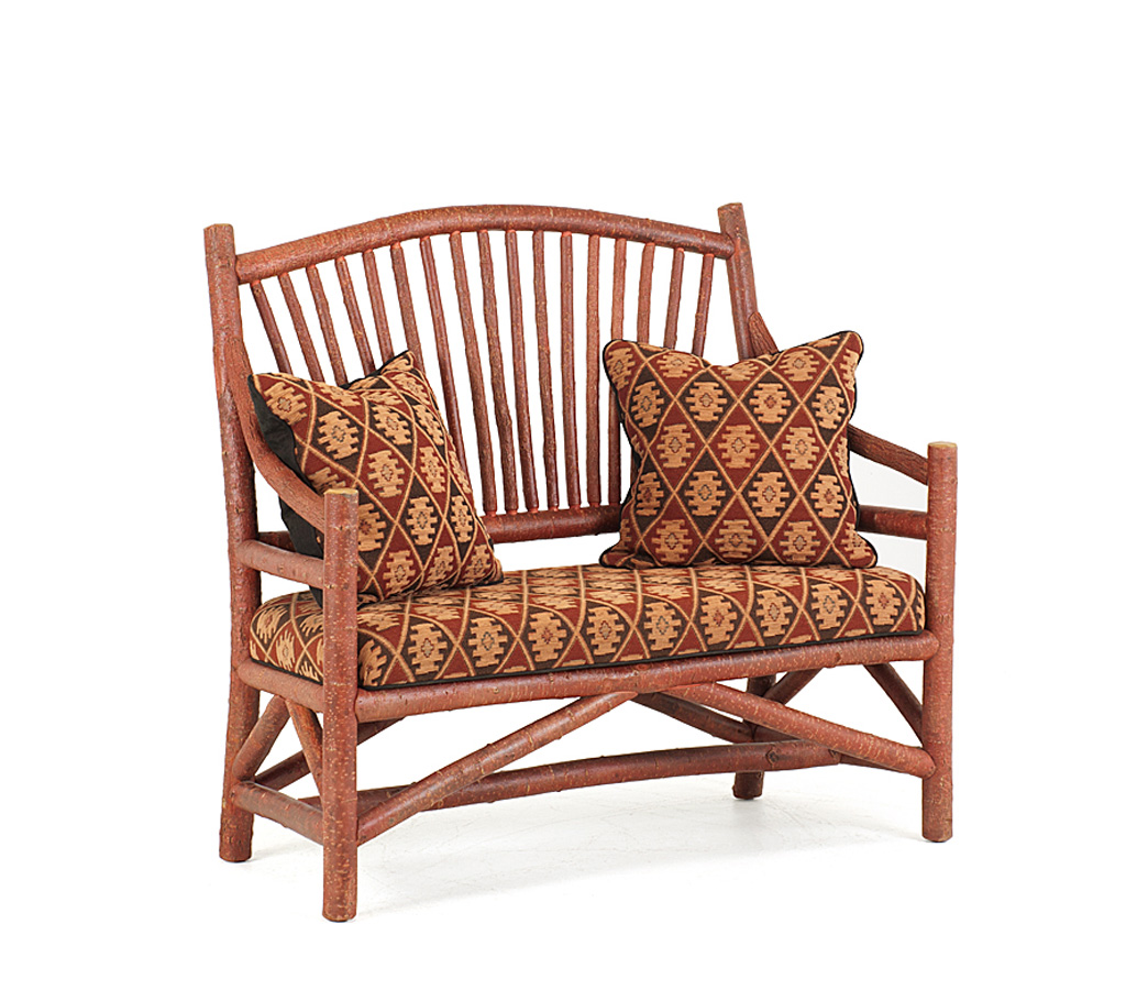 Jen Settee 1150-I Redwood finish La Lune Collection rustic furniture