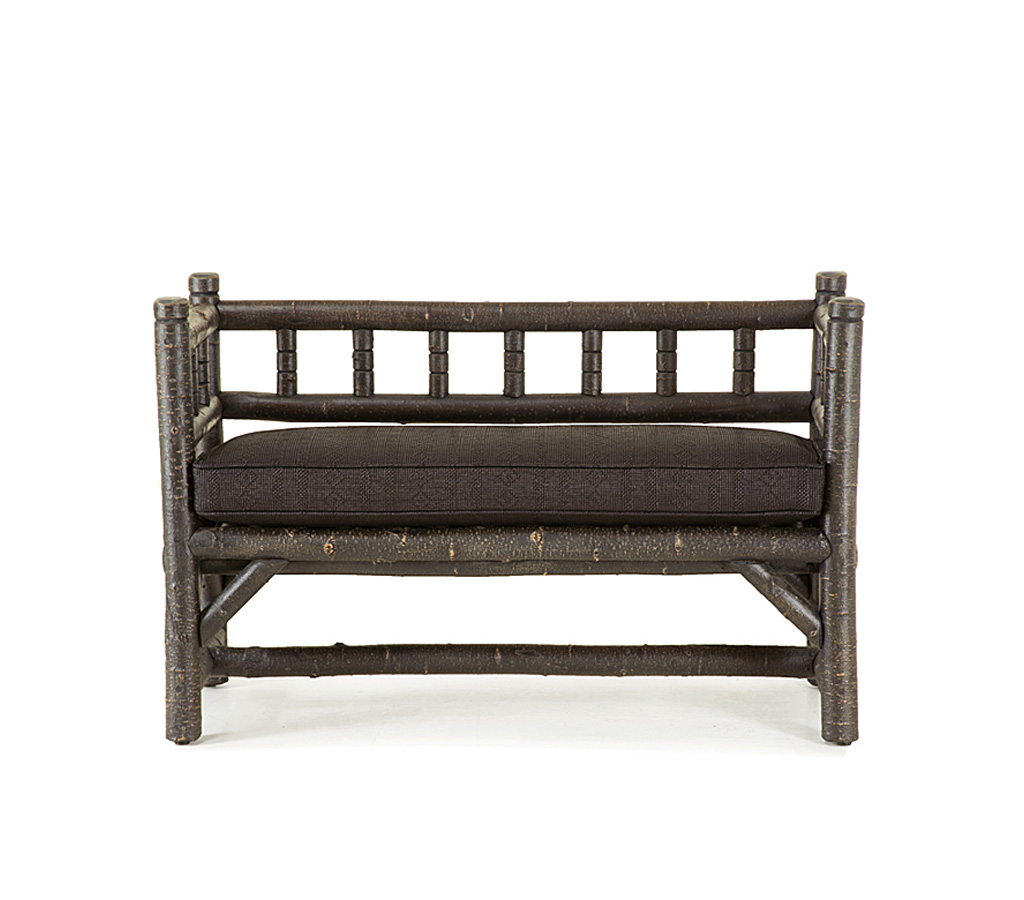 Leah Bench 1302-U Ebony finish La Lune Collection rustic furniture