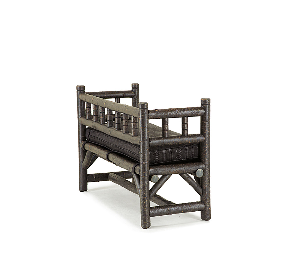 Leah Bench 1302-U Ebony finish La Lune Collection rustic furniture