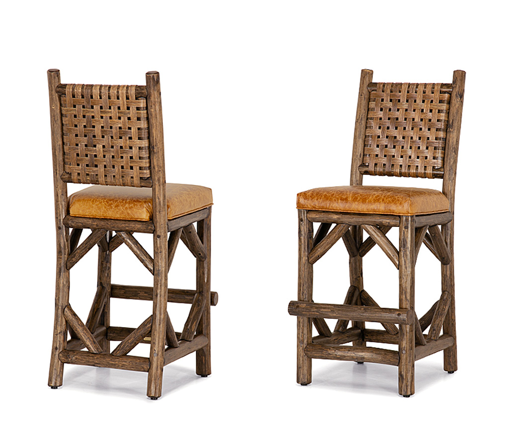Levi Barstool 1646 Kahlua finish La Lune Collection rustic furniture