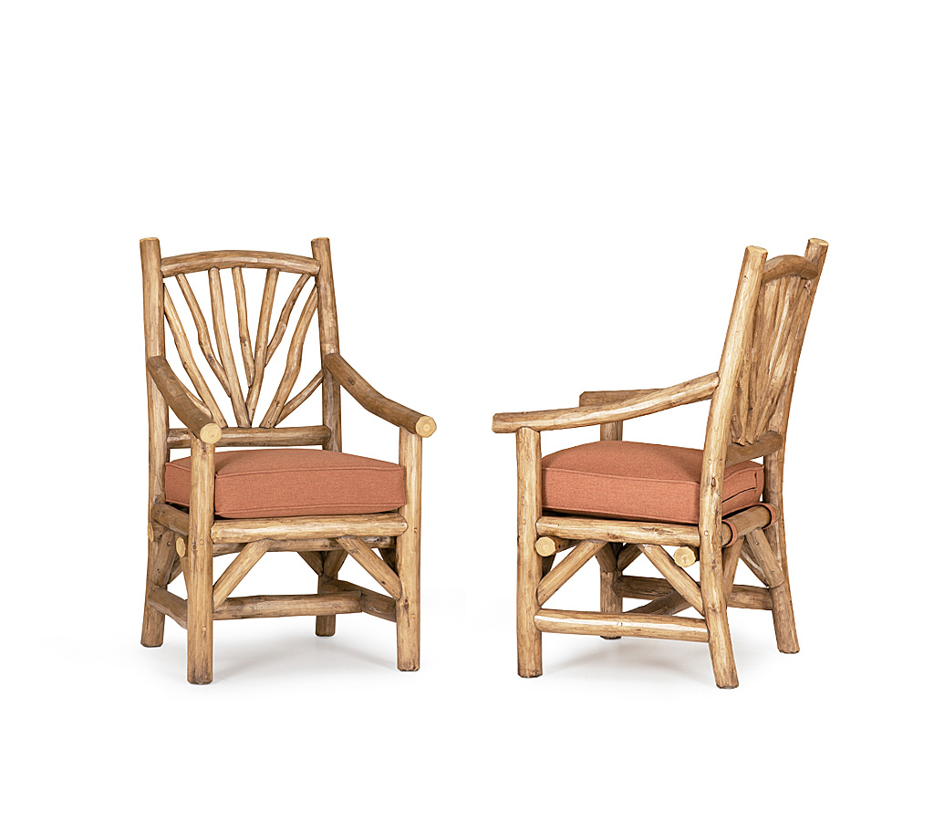 Lily Armchair 1402-U Pecan finish La Lune Collection rustic furniture