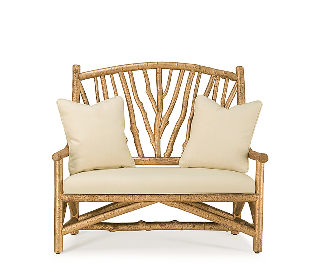 Lily Settee 1404-I Gold Leaf finish La Lune Collection rustic furniture