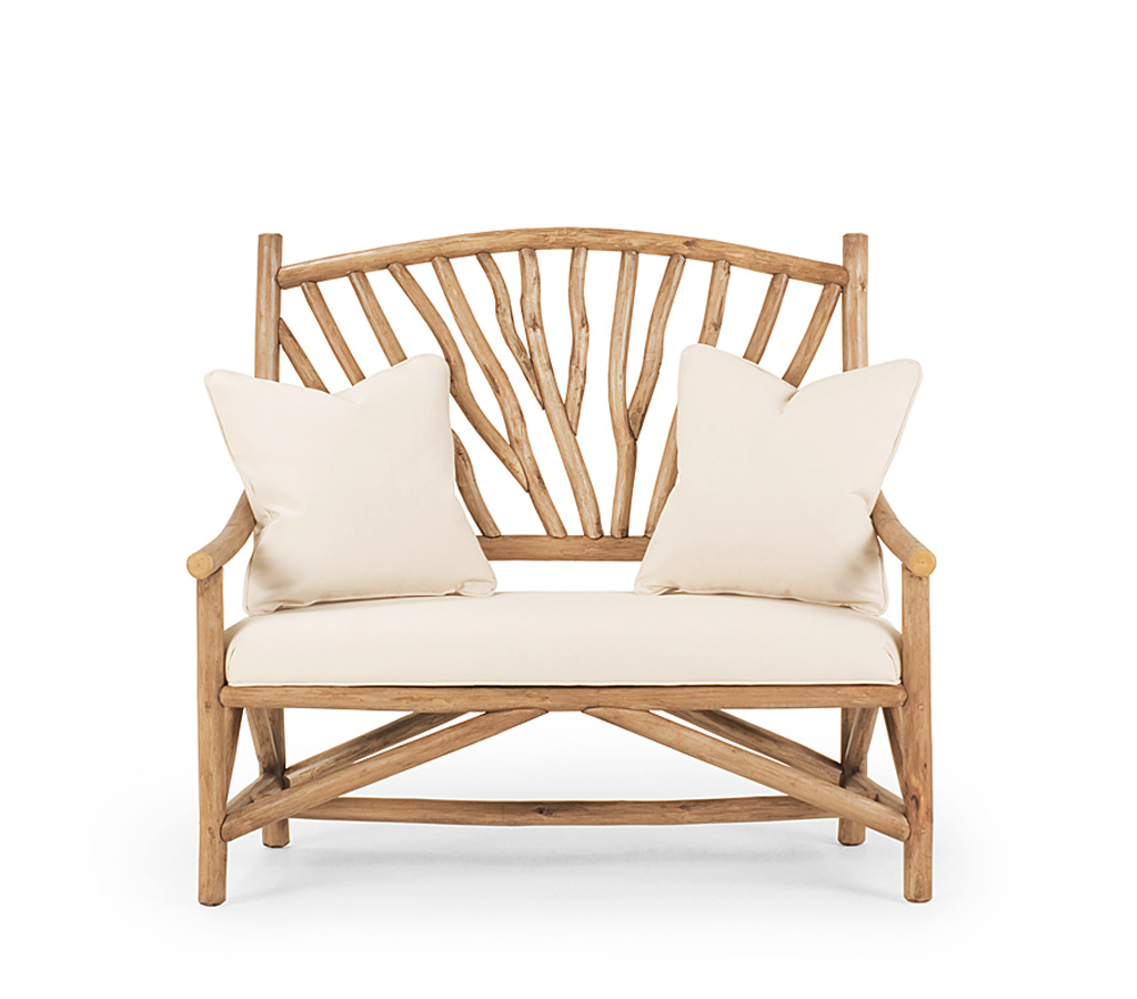 Lily Settee 1404-I Pecan finish La Lune Collection rustic furniture