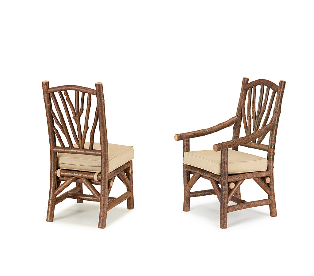 Lily Side Chair 1400-U, Armchair 1402-U Natural finish La Lune Collection rustic furniture