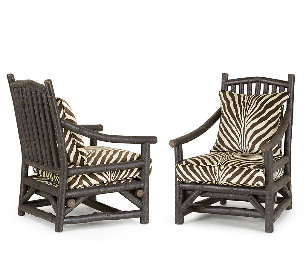 Lola Club Chair 1167-U Ebony finish La Lune Collection rustic furniture