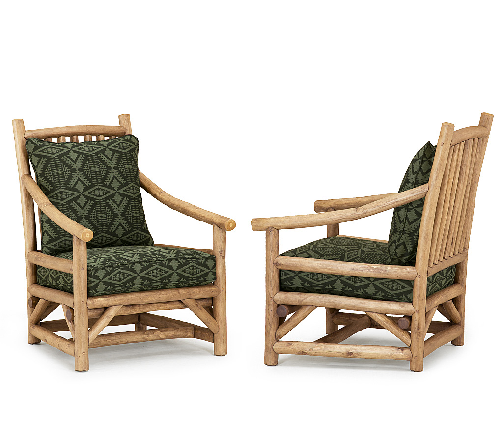 Lola Club Chair 1167-U Pecan finish La Lune Collection rustic furniture