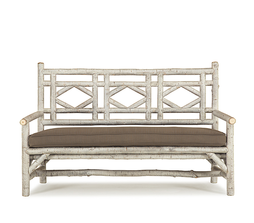 Mia Settee 1293-U Whitewash finish La Lune Collection rustic furniture