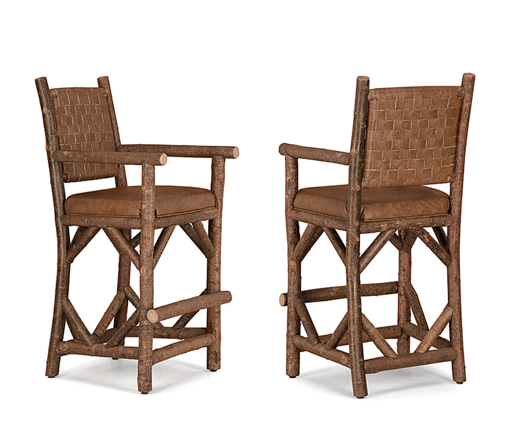 Miles Barstool 1386 Natural finish La Lune Collection rustic furniture