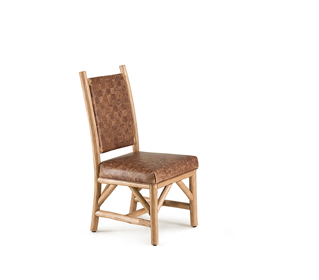 Miles Side Chair 1184 Pecan finish La Lune Collection rustic furniture