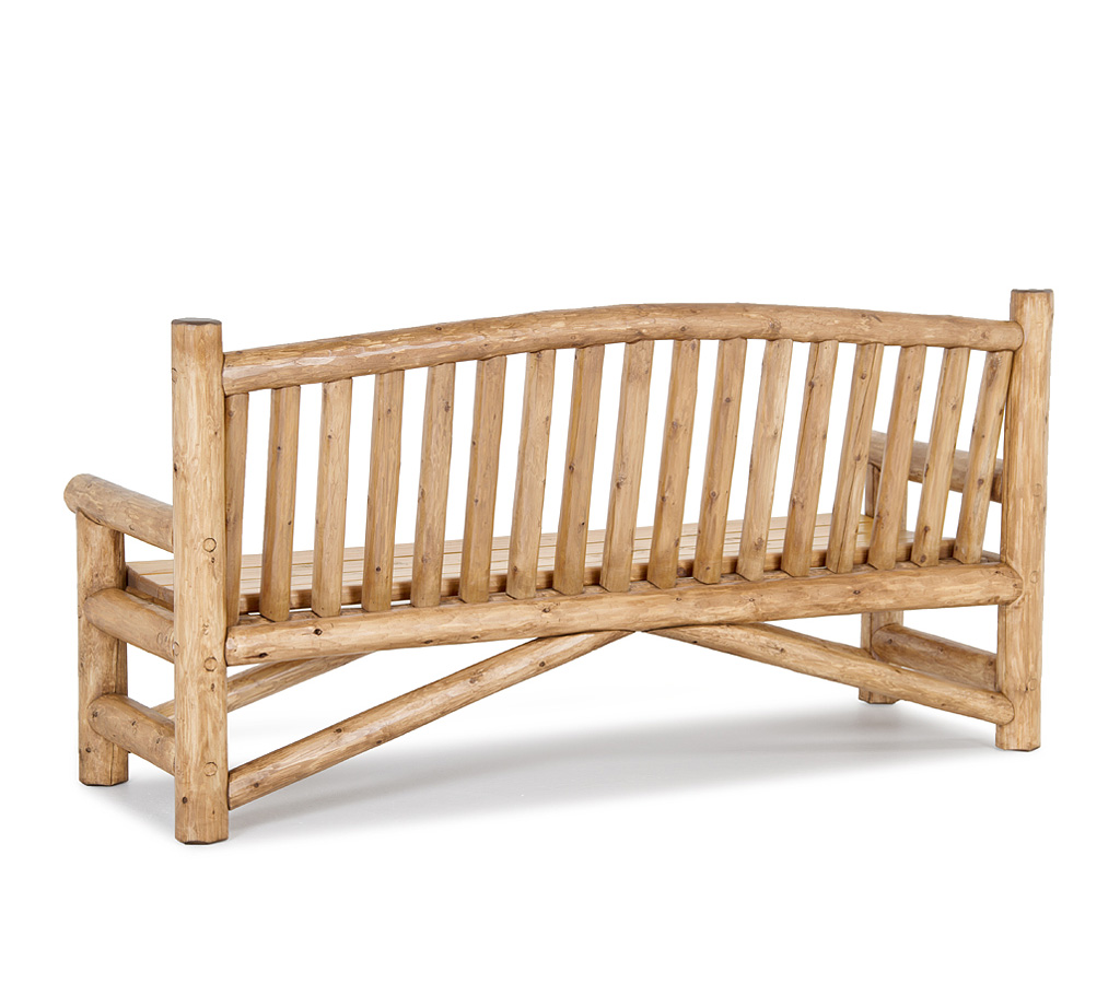 Owen Bench 1510-O Custom Pecan finish with Cedar Plank Seat La Lune Collection rustic furniture