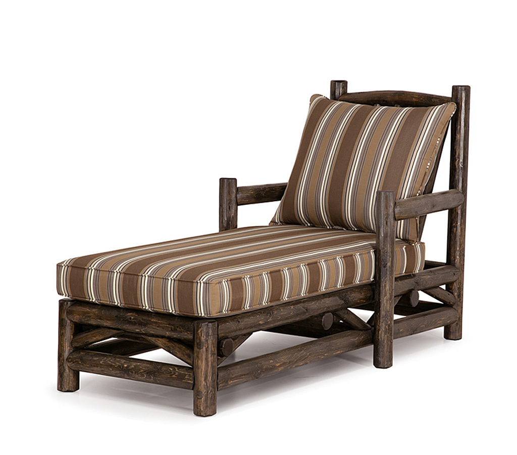 Owen Chaise 1231-O Charcoal on Cedar finish La Lune Collection rustic furniture