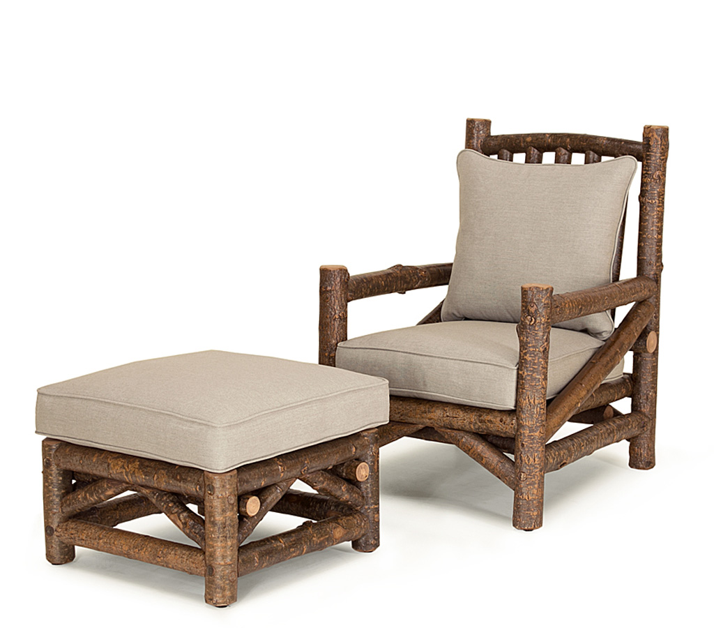 Owen Club Chair 1230-U, Owen Ottoman 1243-U Natural finish La Lune Collection rustic furniture
