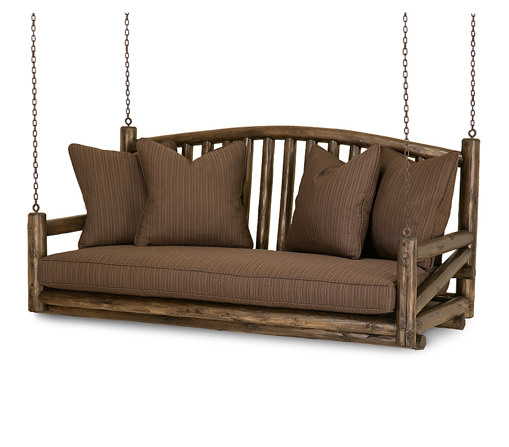 Owen Porch Swing 1233-I Kahlua finish La Lune Collection rustic furniture