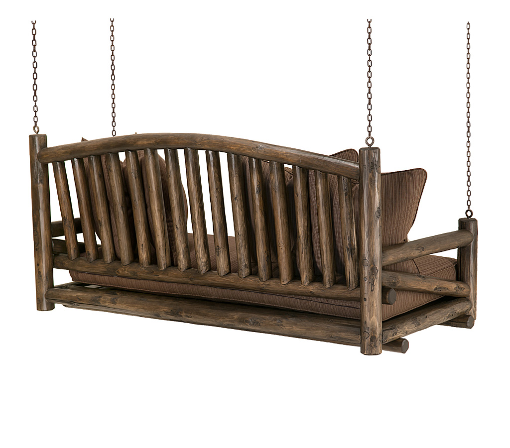 Owen Porch Swing 1233-I Kahlua finish La Lune Collection rustic furniture