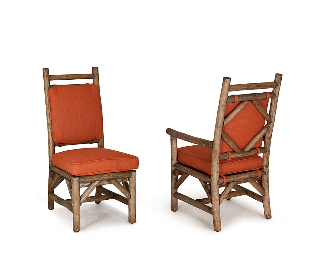 Rae Side Chair 1294-U, Armchair 1295-U Kahlua finish La Lune Collection rustic furniture