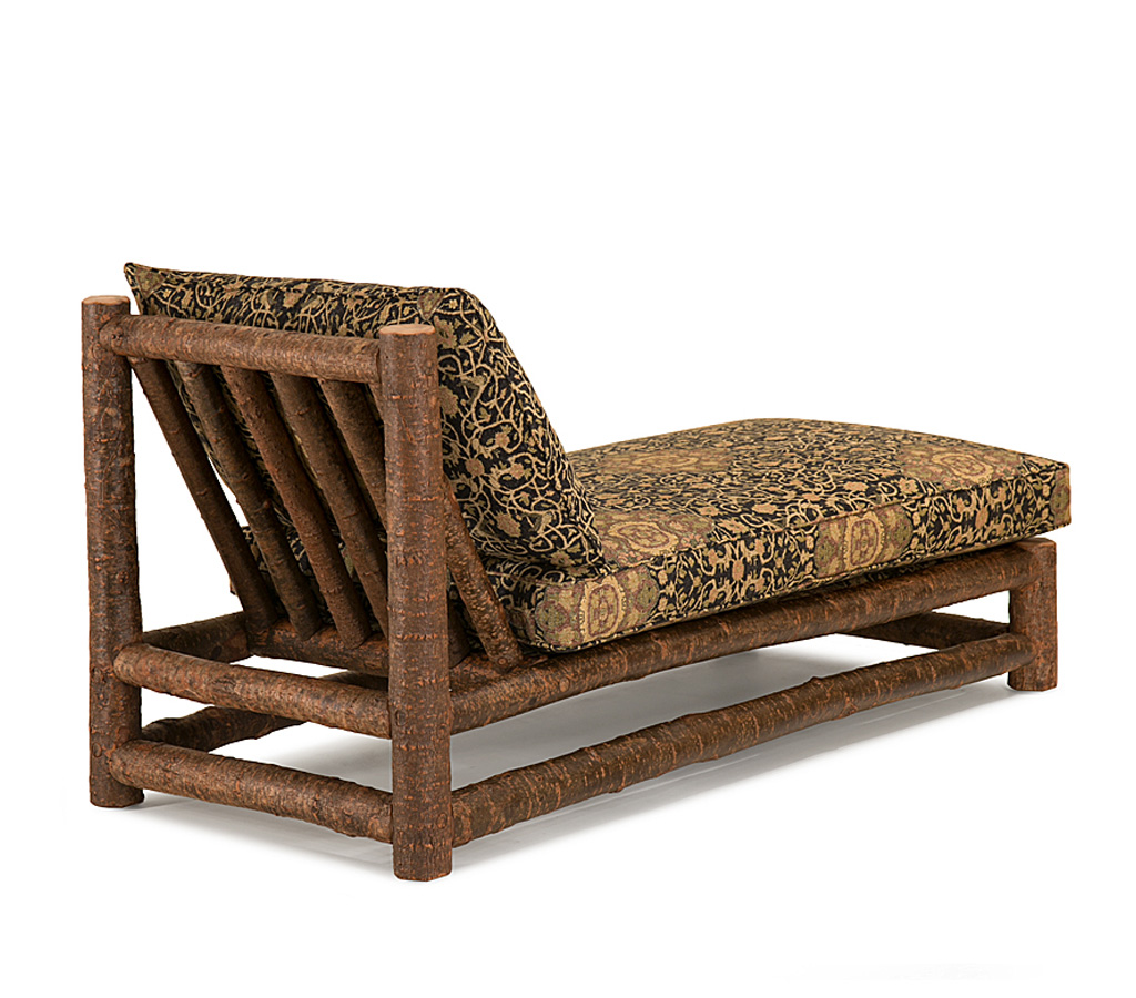 Wyatt Armless Chaise 1256-I Natural finish La Lune Collection rustic furniture