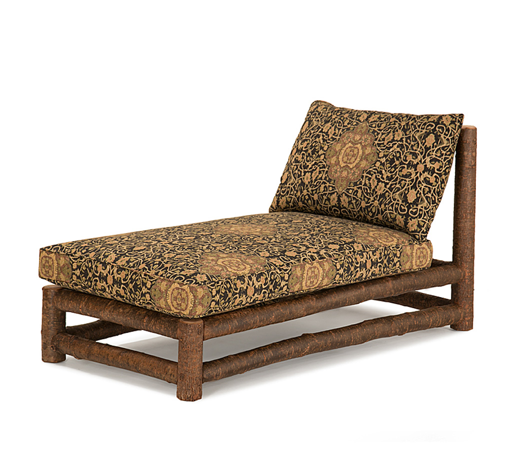 Wyatt Armless Chaise 1256-I Natural finish La Lune Collection rustic furniture