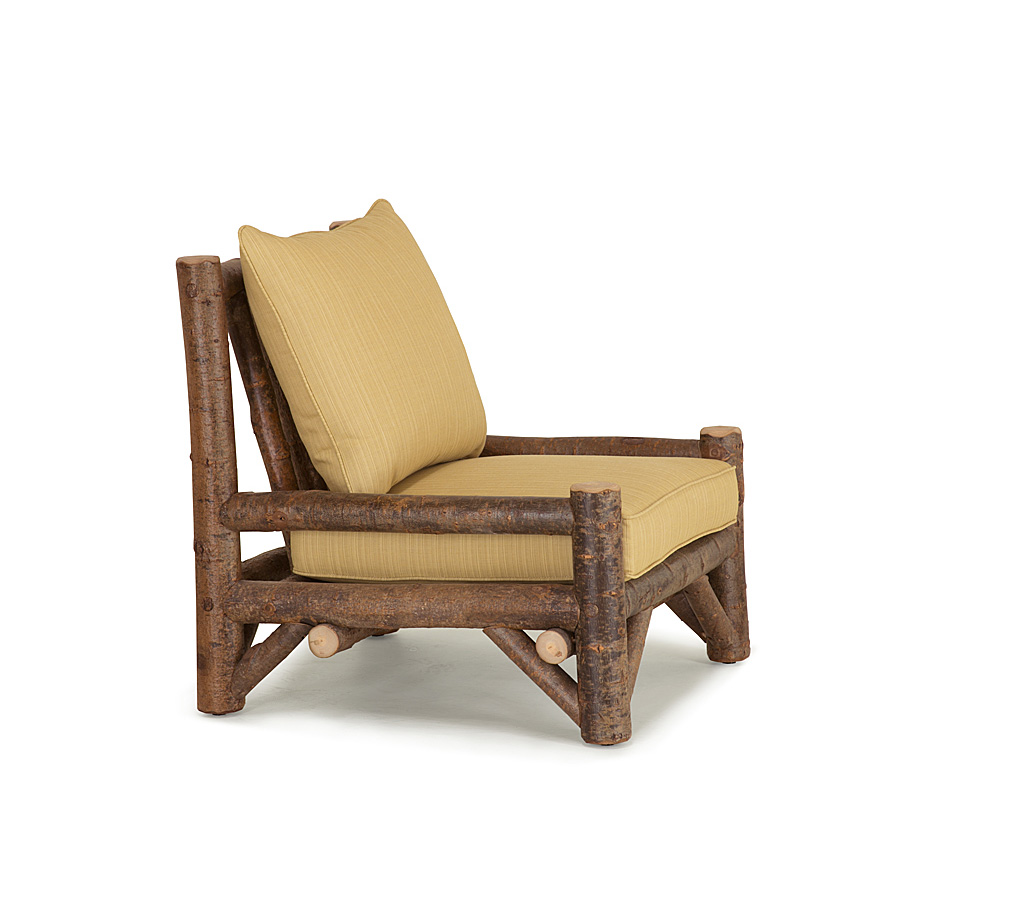 Wyatt Armless Lounge Chair 1252-U Natural finish La Lune Collection rustic furniture