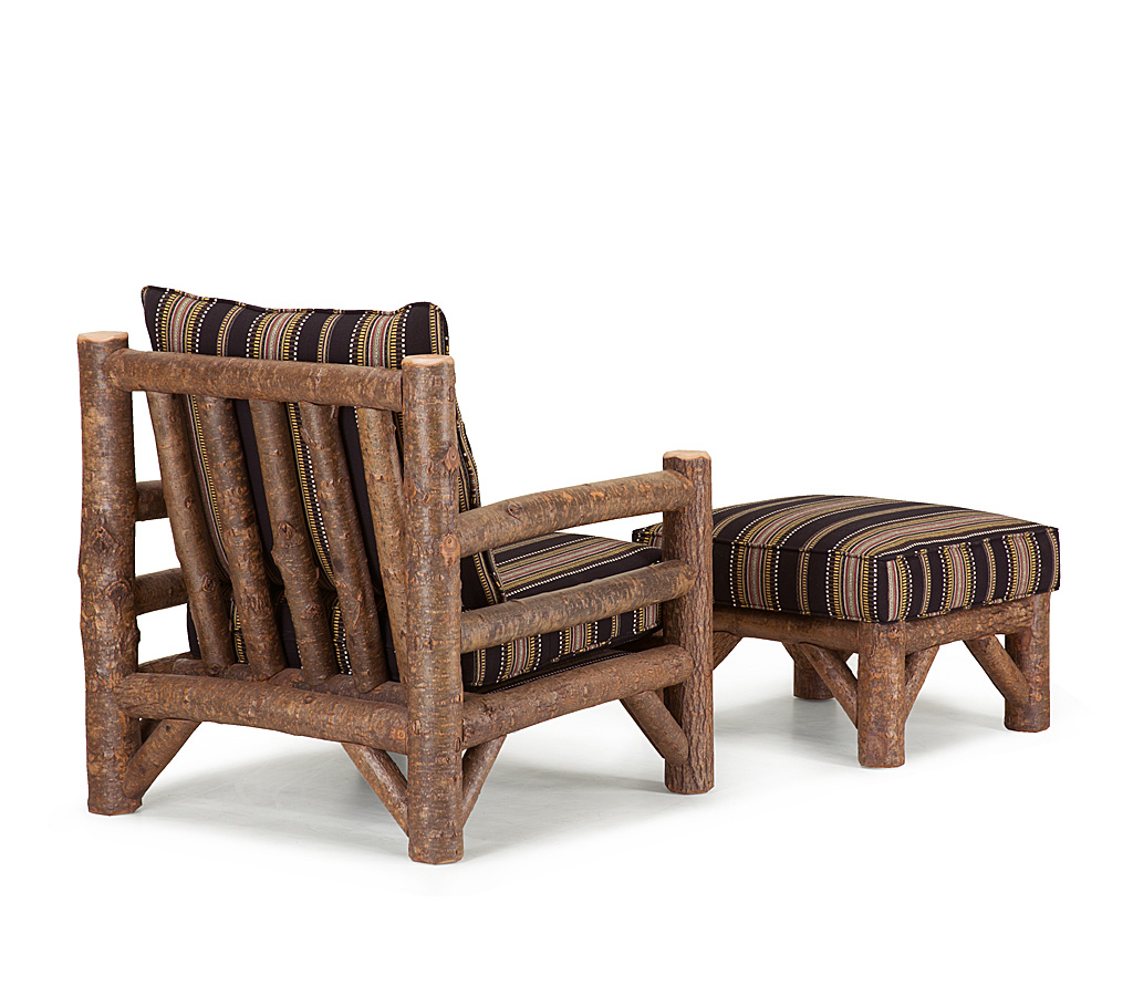 Wyatt Lounge Chair 1248-I, Ottoman 1254-I Natural finish La Lune Collection rustic furniture