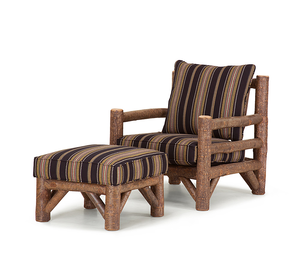 Wyatt Lounge Chair 1248-I, Ottoman 1254-I Natural finish La Lune Collection rustic furniture