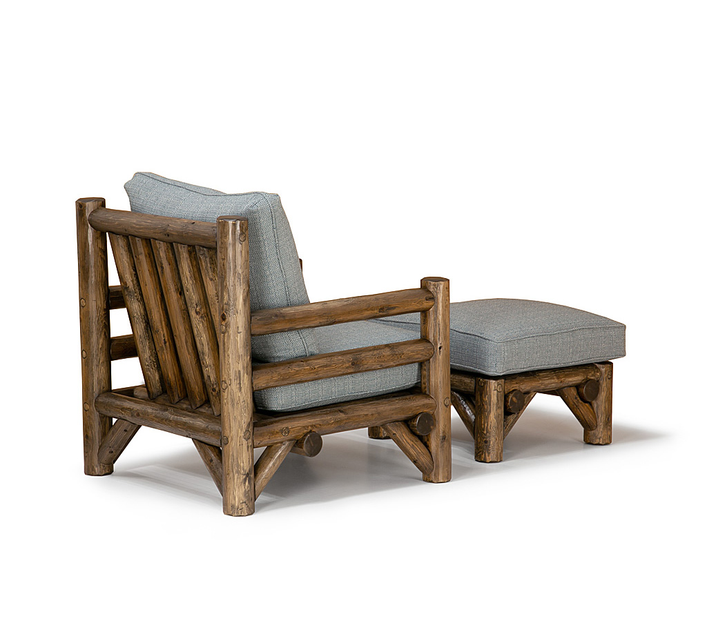 Wyatt Lounge Chair 1248-O, Ottoman 1254-O Coffee on Cedar finish La Lune Collection rustic furniture