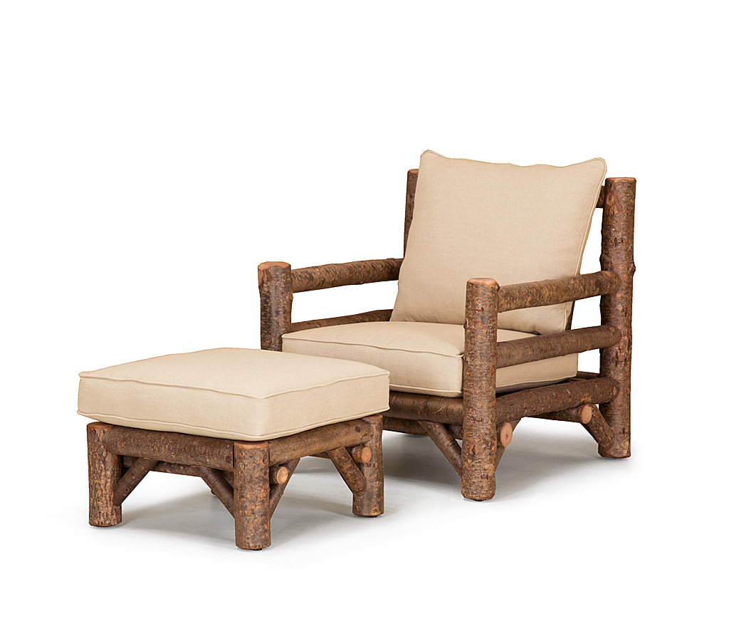 Wyatt Lounge Chair 1248-U, Ottoman 1254-U Natural finish La Lune Collection rustic furniture