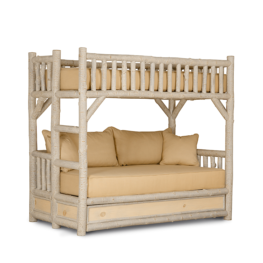 Silas Bunk Bed with Trundle 4259R Sandstone finish La Lune Collection rustic furniture